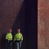 Two Stena Recycling experts - one male and one female - in hi-vis protective clothing