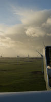 Toppen af ​​en vindmølle. Foto ejet af: Vestas Wind Systems A/S